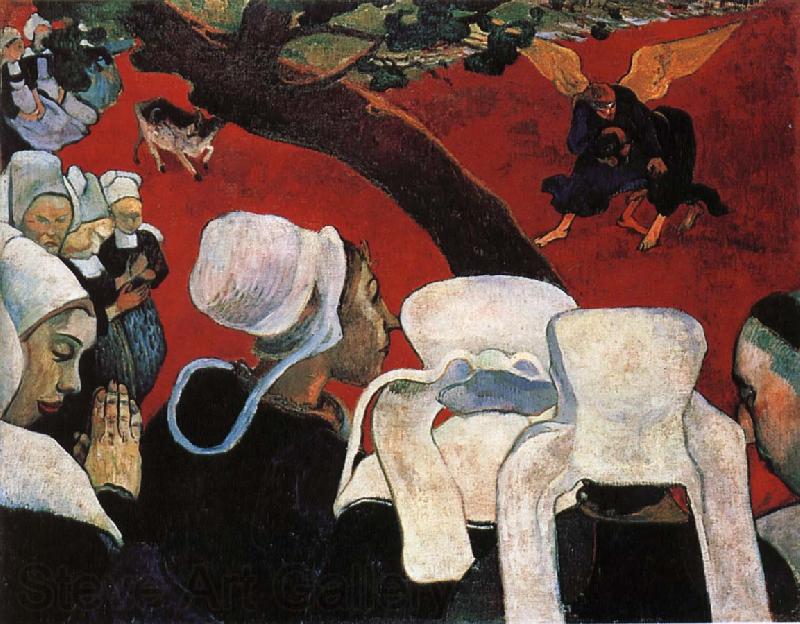 Paul Gauguin Jacob struggled with the Angels Norge oil painting art